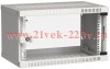 ITK Шкаф LINEA WE 6U 550x350мм дверь стекло серый