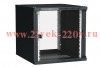 ITK Шкаф LINEA WE 9U 600x600мм дверь стекло черный