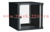 ITK Шкаф LINEA WE 9U 600x450мм дверь стекло черный