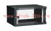 ITK Шкаф LINEA WE 6U 600x450мм дверь стекло черный