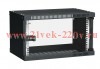 ITK Шкаф LINEA WE 6U 550x350мм дверь стекло черный