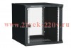 ITK Шкаф LINEA WE 9U 600x650мм дверь стекло черный