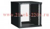 ITK Шкаф LINEA WE 12U 550x350мм дверь стекло черный
