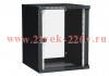 ITK Шкаф LINEA WE 15U 600x650мм дверь стекло черный