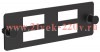 Планка для 4-х адаптеров оптических SC-Duplex черн. ITK OP05-4SCDX