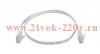 ITK Коммутационный шнур плоский кат.6 UTP 0,5м белый
