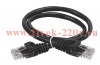 ITK Коммутационный шнур (патч-корд), кат.5Е UTP, 1м, черный
