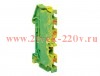 Колодка клеммная пружинная 4 Push-in 3 вывода земля EKF PIT-4-3-pe