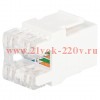 Люк 18-8002-01 коннектор RJ45 CAT6 UTP Keystone бел. Эра Б0063290