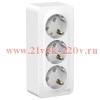 Розетка 3-ая с заземлением без шторок Blanca Schneider Electric 16А 250В белая изол.пластина