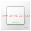 Выключатель 1-клавишный с подсветкой с/у Blanca Systeme Electric 6А 250В белый
