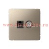 Розетка двойная TV+RJ45 ArtGallery категория 5Е шампань Systeme Electric