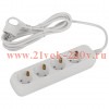 Удлинитель электрический UDL-10-430-E Greenline 4 розетки с заземлением 3м ПВС 3х0.75кв.мм Эра Б0065