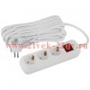 Удлинитель электрический UDL-16-3100-ES Greenline 3 розетки с заземлением с выключателем 10м ПВС 3х1
