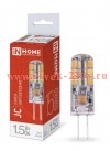 Лампа светодиодная LED-JC 1.5Вт 12В 4000К нейтр. бел. G4 150лм IN HOME 4690612035963