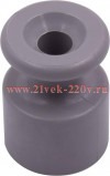 Изолятор Ришелье пластиковый титан [упак. 100шт] Bironi R1-551-26-100