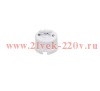 Переключатель 1-клавишный Лизетта, пластик белый Bironi B1-201-21
