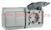 Переключатель 1-кл. ОП Nix 10A IP54 250В сер. TOKOV ELECTRIC TKE-NX-P1-C06-IP54