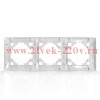 Рамка 3-м AVA бел. TOKOV LIGHT TKL-AV-RM3-C01