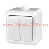 Выключатель 2-кл. ОП Dita IP54 10А 250В бел. TOKOV LIGHT TKL-DT-V2-C01-IP54