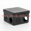 Коробка распределительная ОП 80х80х50мм 7 каб. вводов IP54 черн. TOKOV ELECTRIC TKE-KR-80-80-50-C05
