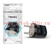 Вилка прямая 6А 250В без заземл. черн. TOKOV ELECTRIC TKL-PL-C05