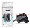 Вилка угловая 16А 250В с заземл. черн. TOKOV ELECTRIC TKL-PLUZ-C05