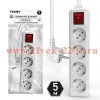 Удлинитель 4х5м с заземл. с выкл. 10А 3х1.5 TOKOV LIGHT TKL-C01-BU4-5-1.5-ZV
