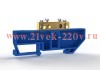 Шина нулевая на DIN-изоляторе 6х9мм 4 отвер. латунь TOKOV ELECTRIC TKE-BCB-69-4-DIN/N