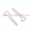 Дюбель-хомут для плоского кабеля 6-14мм бел. (уп.100шт) TOKOV ELECTRIC TKE-DH-6-14-PK-C01