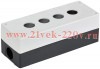 Корпус КП104-Р для кнопок 4 места бел. IEK BKP10-4-K01-R