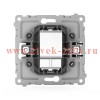 Розетка TV проходная СП Pixel 4DB механизм алюм. TOKOV ELECTRIC TKE-PX-A1P-C03