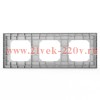 Рамка 3-м Pixel универс. алюм. TOKOV ELECTRIC TKE-PX-RM3-C03