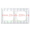 Рамка 2-м Pixel универс. перламутр. TOKOV ELECTRIC TKE-PX-RM2-C04