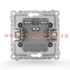 Переключатель проходной 2-кл. СП Pixel 10А IP20 механизм алюм. TOKOV ELECTRIC TKE-PX-P2-C03