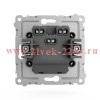 Выключатель 2-кл. СП Pixel 10А IP20 с индикатором механизм карбон TOKOV ELECTRIC TKE-PX-V2I-C14