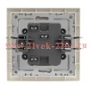 Выключатель 1-кл. СП Pixel 10А IP20 в сборе беж. TOKOV ELECTRIC TKE-PX-V1F-C02