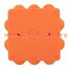Коробка огнестойкая E45 100х100х50мм IP55 с клеммниками 4 полюса 0.5-4кв.мм HF EKF plc-kmfr-100-404