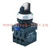 Переключатель с подсветкой NP8-10XD/211 2 полож. фикс. AC110-230В(LED) 1НО+1НЗ IP65 (R) бел. CHINT 6