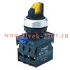 Переключатель с подсветкой NP8-02XD/226 2 полож. самовозв. AC110-230В(LED) 2НЗ IP65 (R) желт. CHINT