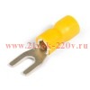 Наконечник кабельный вилочный изолированный НВИ 6.0-4 EasyFix КВТ 90904