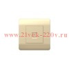 Розетка телефонная 1-м NEW3-E RJ11 шампань CHINT 431414