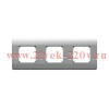 Рамка 3-м NEW3-E универсал. серебр. CHINT 431437