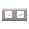 Рамка 2-м NEW3-E универсал. серебр. CHINT 431435