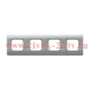 Рамка 4-м NEW3-E универсал. серебр. CHINT 431439
