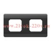 Рамка 2-м NEW3-E универсал. черн. CHINT 431496