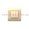 Переключатель 3-кл. NEW3-E 10А шампань CHINT 431508