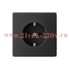 Розетка ArtGallery 2P+E 16А со шторками карбон Systeme Electric