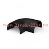 Угол Systeme Electric плоский MultiSet для кабель-канала 20х12 антрацит IMT20123BK