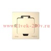 Лючок MultiDesk MDK20 на 2мод. IP44 с монтажной коробкой для стены фальшпола стола никель SE MDK2010